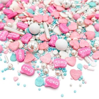 Picture of HUGS AND KISSES EDIBLE SPRINKLES X 50G
